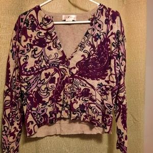 Soft and lovely Floral Cardigan size Large
